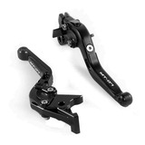 Par De Manete Esportivo Extensível Preto Mt-07 A Laser
