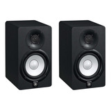Par De Monitores Bi-amplificado 70w Hs 5 Preto Yamaha 110v