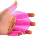 Par De Nadadeiras Barbatana De Mão 5sports Silicone Antiderrapante Nado Perfeito Natação Piscina Mergulho Nadar Braçada Longa Velocidade Melhora O Desempenho Áquatico Flutuabilidade Conforto Cor: Rosa