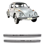 Par De Parachoque Cromado Do Fusca 70 A 86 Dian + Tras Top
