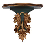 Par De Peanhas Folheadas A Ouro / Suporte Decorativo Madeira