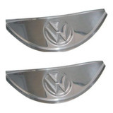 Par De Pestana Do Farol Fusca Em Inox Com Logo Vw