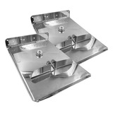 Par De Placas 24x12 Em Aço Inox 316 Para Flap