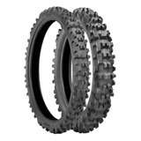 Par De Pneu Cg99 Titan Fan 125 150 Cross Para Trilha Cravudo