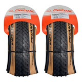 Par De Pneu Mtb Chaoyang Phantom Wet Aro 29x2.20 Fx Creme Cor Preto C/marrom