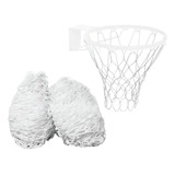 Par De Rede De Basquete Fio 4mm Nylon Sports Mania Cor Branco