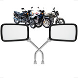 Par De Retrovisores Para Twister 250 Strada 200 Cromado Gvs