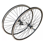 Par De Rodas Bike Mtb Aro 26 Alumínio Parede Dupla Rosca