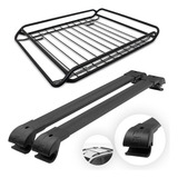 Par De Travessa Larga Pajero Tr4 + Bagageiro Gradeado 