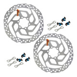 Par Disco De Freio Rotor Shimano Rt26 160mm C/ 6 Parafusos
