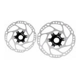 Par Disco Freio Rotor Shimano Deore Rt64 160mm + 180mm