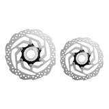 Par Disco Freio Rotor Shimano Rt54 160mm + 180mm Center Lock Cor Prateado