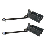 Par Dobradiça De Porteira Boca De Lobo 80mm Alongada 4 Furos Tarza Robusta E Resistente