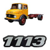 Par Emblema Adesivo Caminhão Mercedes-benz 1113