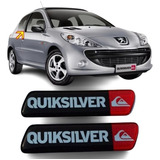 Par Emblema Adesivo Resinado Peugeot Quiksilver Coluna Porta