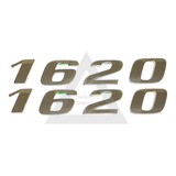 Par Emblema Caminhão Mb 1620 Adesivo Cromado Lateral(2jogos)