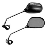 Par Espelho Retrovisor Guidão Bicicleta Urbana Com Refletor