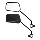 Par Espelho Retrovisor Retangular Bike Haste Longa Allkar