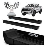 Par Estribo Hilux Power Pack Cabine Dupla Prime Preto 2019