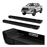 Par Estribo Hilux Power Pack Cabine Dupla Prime Preto 2021