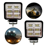 Par Faróis De Milha Led 144w Carro 4x4 Pickup Jeep Caminhão