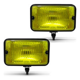 Par Farol Auxiliar Amarelo Caminhao Jeep Buggy Pickup