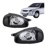 Par Farol Corsa 94 95 96 A 00 2001 2002 A 2009 Mascara Negra