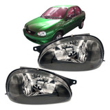 Par Farol Corsa Classic Máscara Negra 1999 2000 2001 2002 03