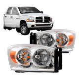 Par Farol Dodge Ram 2007 2008 2009 2010 Cromado Tyc