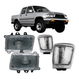 Par Farol E Pisca Hilux Srv 2002 2003 2004 Cromado 