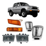 Par Farol E Piscas Hilux Srv Cromado 2002 2003 2004 