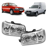 Par Farol Fiat Uno Mille Fire Economy Cromado 2004 Até 2013