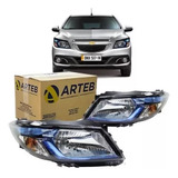Par Farol Original Arteb Onix Prisma Lente Azul