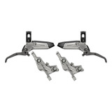 Par Freio Disco Sram Level Ultimate Stealth 2 Pistões Cromo