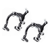 Par Freio Ferradura Side Pull Logan Alumínio 72-92mm De Bike Cor Preto