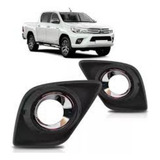 Par Grade Farol Milha Hilux 2016 2017 2018 Com Furo Cromado