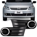 Par Grade Milha Gol Voyage Saveiro G5 Aro Cromado Sem Furo