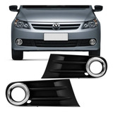 Par Grade Moldura Milha Aro Cromado Gol G5 2009 2010 2011 12