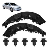 Par Guia Suporte Parachoque Dianteiro Honda Civic 2007/2011