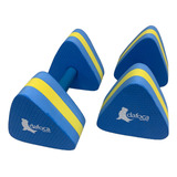Par Halteres Ginástica Aquática Eva Df1093-a G 3 A 4kg Azul