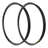 Par Kit 2 Aro 29 Folha Vplus Enduro 29/28f Preto Disco Vzan