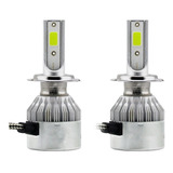 Par Lâmpada Led Cob 6k H7 Alto E Baixo Hornet 08 11 + Pingo