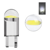 Par Lampada Led Pingo T10 Cob W5w Acrilico 6000k Branco Frio