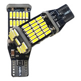 Par Lâmpada Led Pingo T10 W5w 45-smd Canbus Canceller Branco