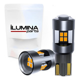 Par Lâmpada Pingo Ultra 16 Led T10 W5w Canbus Âmbar Laranja