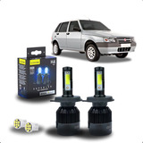 Par Lâmpada Super Led H4 Farol Foco Simples 8000k 12v Code