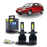Par Lâmpada Super Led H4 Farol Foco Simples 8000k 12v Code