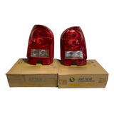 Par Lanterna Gol Giv G4 Original Arteb Ré Cristal Borda Verm