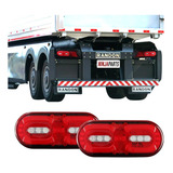 Par Lanterna Módulo Randon Led 24v Carreta Multifunção 