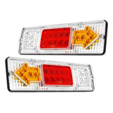 Par Lanterna Traseira 12v~24v Led Universal Todos Caminhões